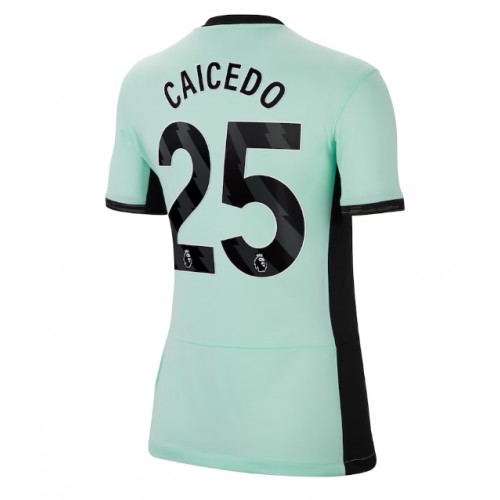 Maillot de foot Chelsea Moises Caicedo #25 Troisième Femmes 2023-24 Manches Courte